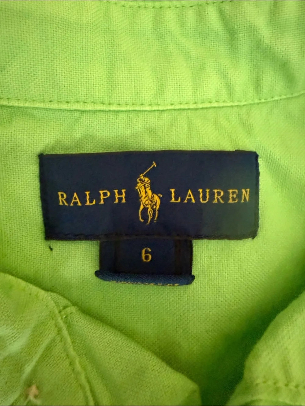 Ralph Lauren Kids Button-Down Shirts in Bright Blue & Lime